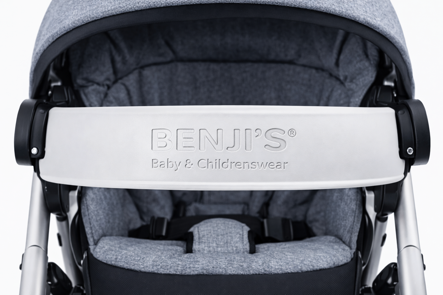 BENJI’S® Premium Baby Stroller – Lightweight Foldable Travel Pushchair with Engraved Logo
