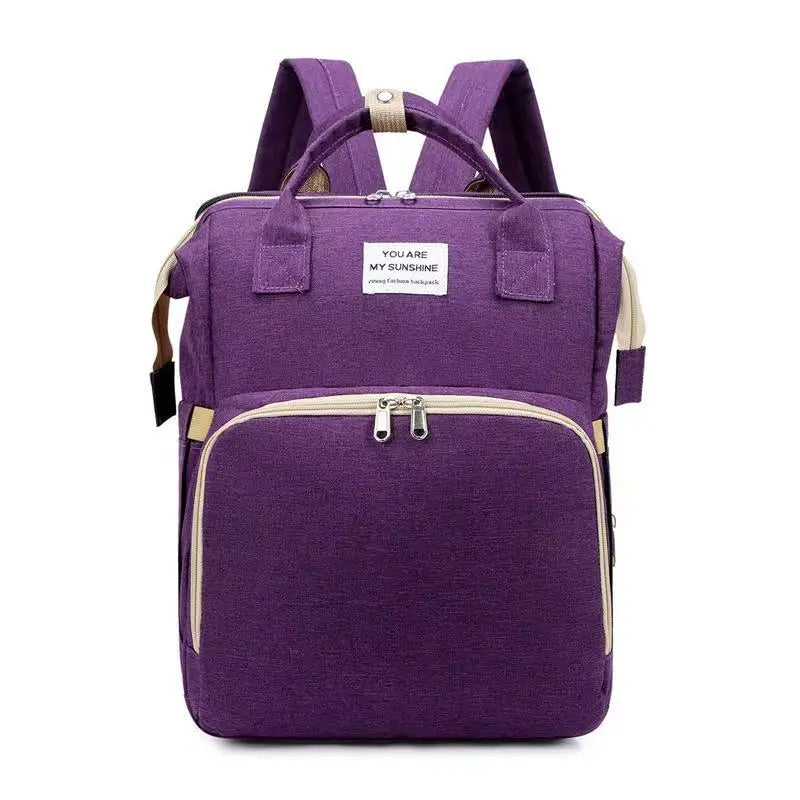 Folding Mommy Bag & Portable Baby Crib – Large-Capacity Lightweight Baby Backpack for Moms