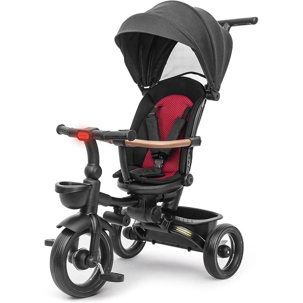 7-in-1 Foldable Baby Tricycle with Canopy & Headlights – Kids Trike 6 Months to 5 Years