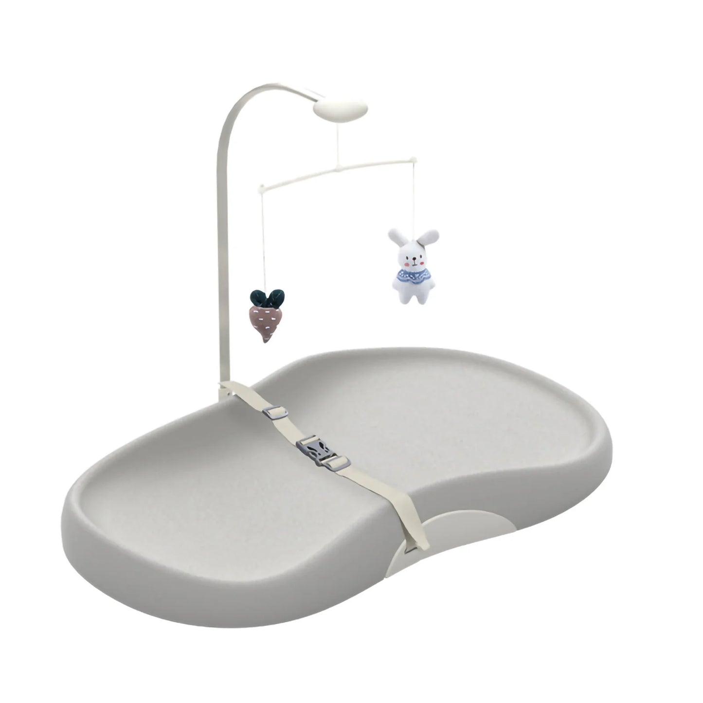 Baby Changing Pad – Contoured Non-Slip Wipe-Clean Nursery Mat for Changing Tables