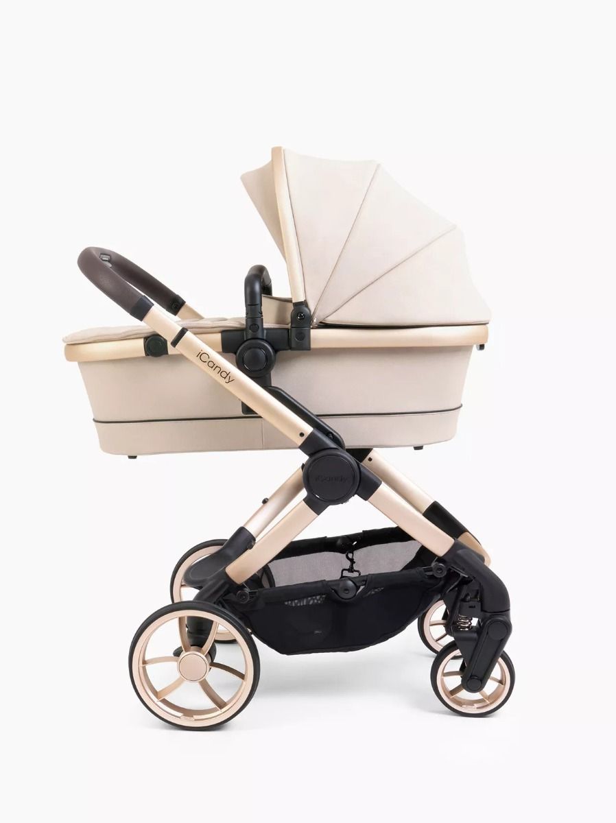 iCandy Peach 7 Luxury Pushchair Bundle – Complete Baby Stroller Set (Biscotti)