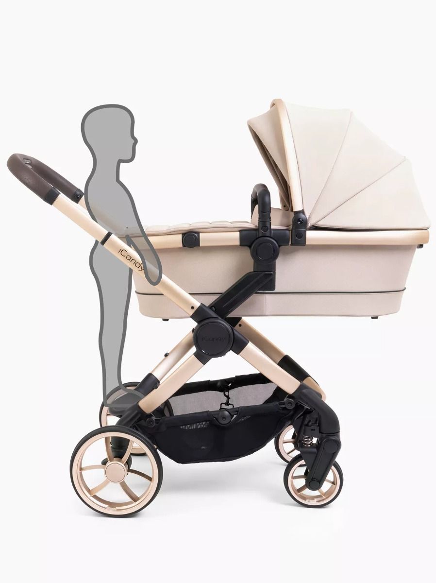 iCandy Peach 7 Luxury Pushchair Bundle – Complete Baby Stroller Set (Biscotti)