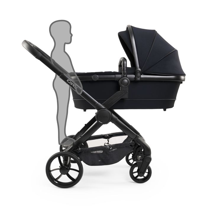 iCandy Peach 7 Black Edition Pushchair Bundle – Premium Baby Stroller with Accessories