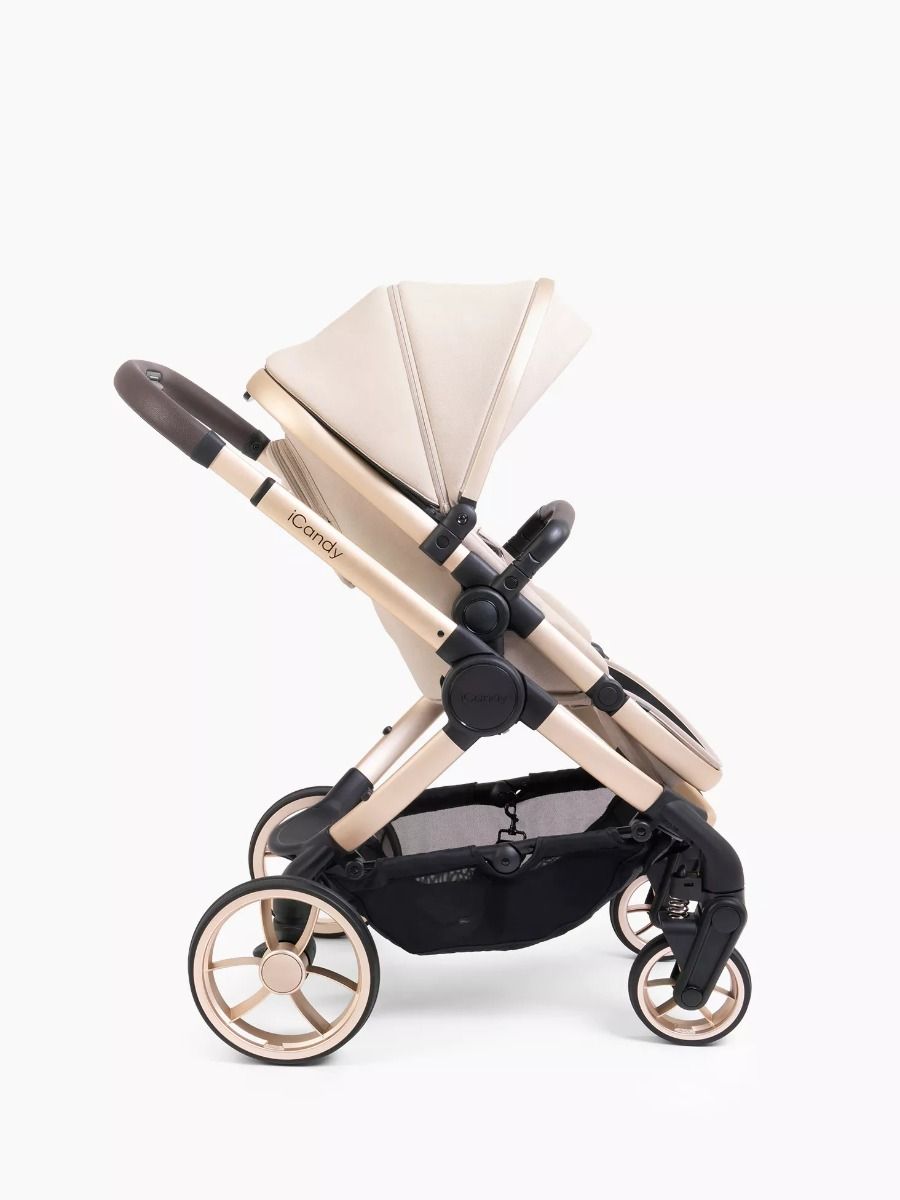 iCandy Peach 7 Luxury Pushchair Bundle – Complete Baby Stroller Set (Biscotti)
