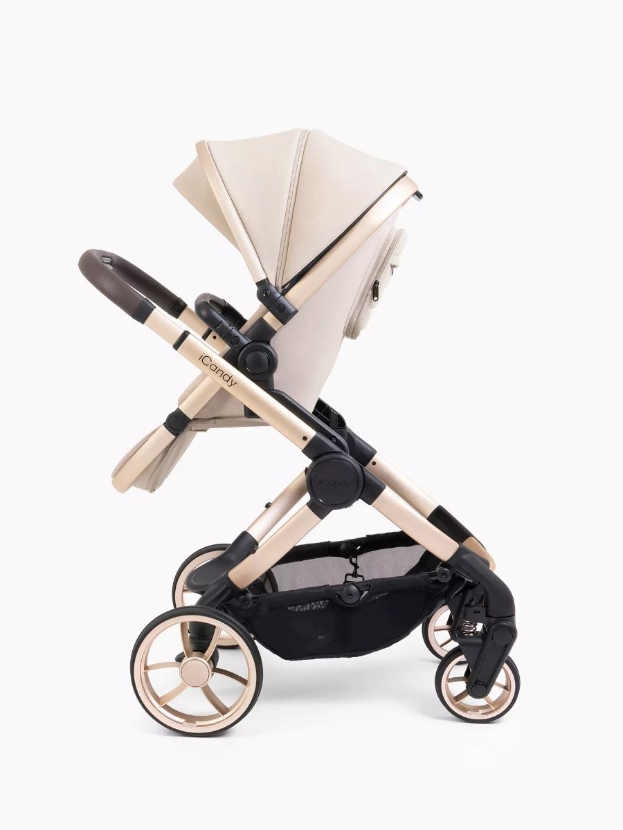 iCandy Peach 7 Luxury Pushchair Bundle – Complete Baby Stroller Set (Biscotti)