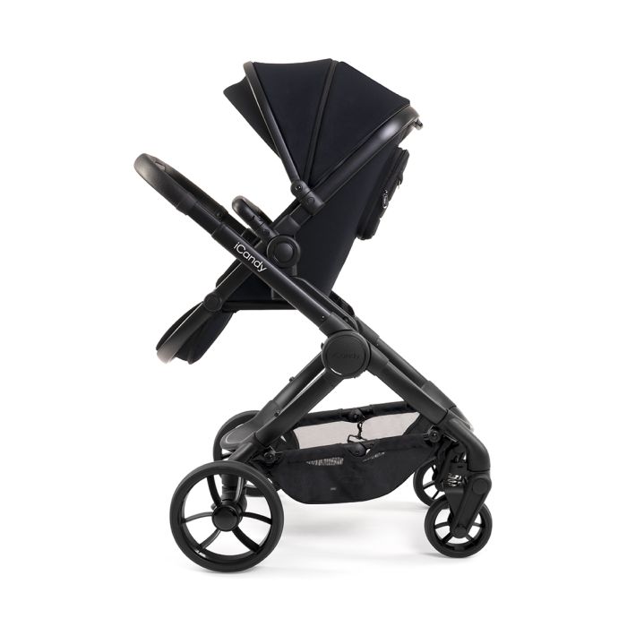 iCandy Peach 7 Black Edition Pushchair Bundle – Premium Baby Stroller with Accessories