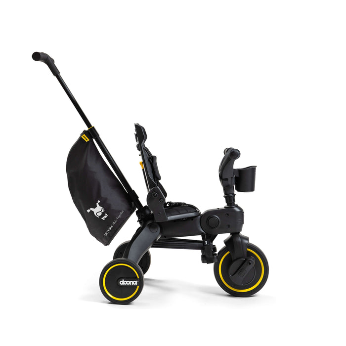 Doona Liki S5 Foldable Trike – Premium Compact Lightweight Toddler Tricycle with Travel Bag – Midnight