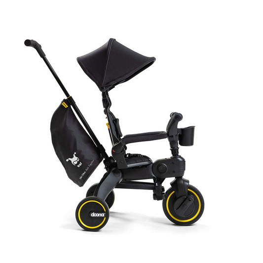Doona Liki S5 Foldable Trike – Premium Compact Lightweight Toddler Tricycle with Travel Bag – Midnight